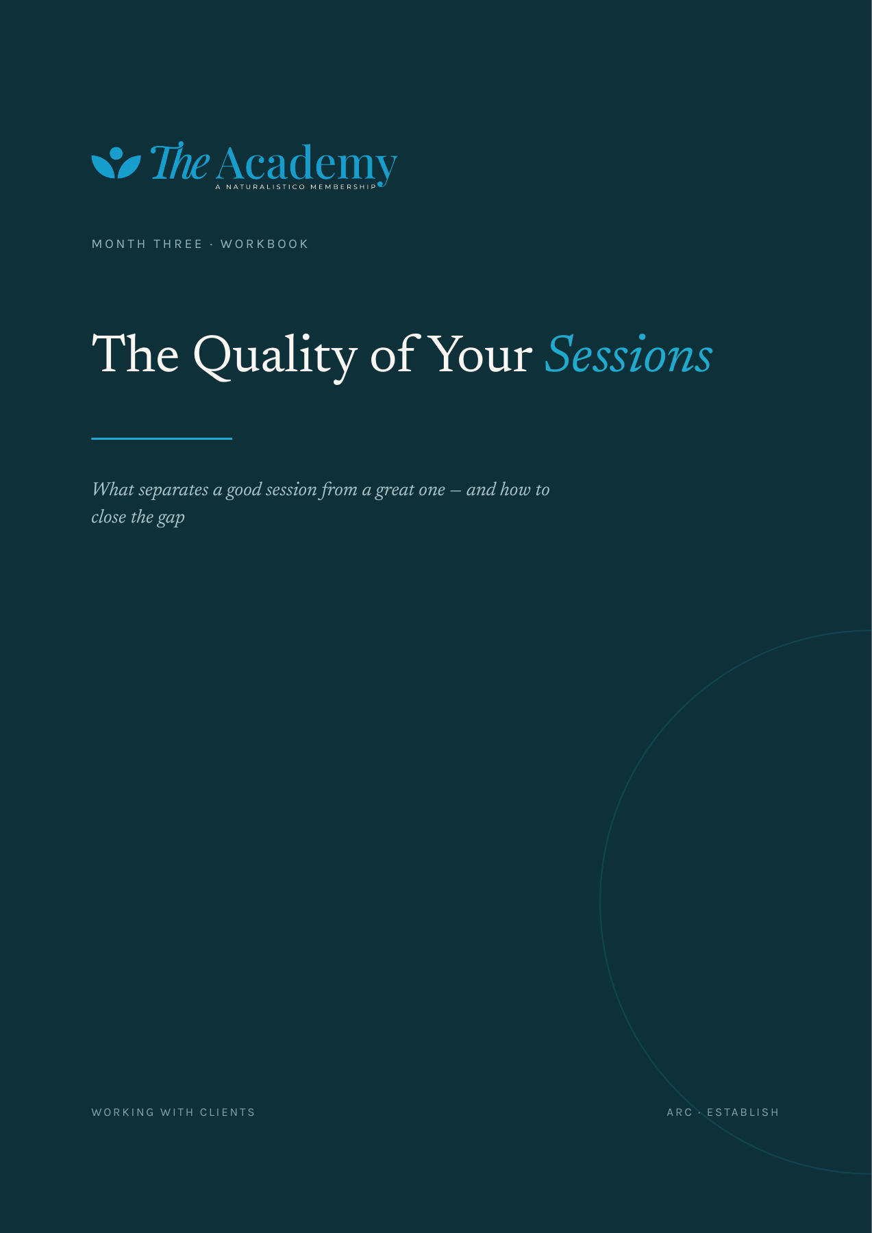 Cover of an Academy monthly manual