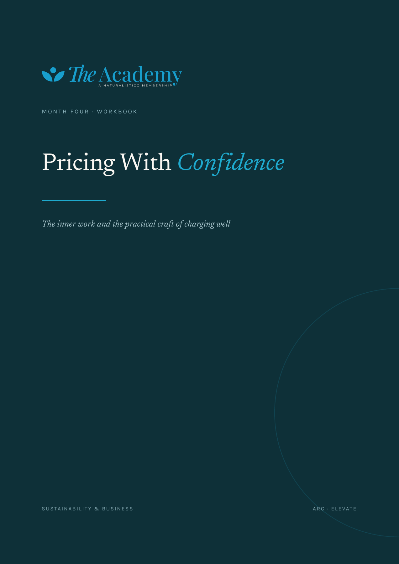 Cover of an Academy monthly manual